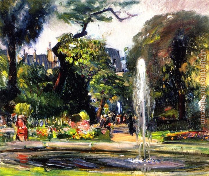 Joseph Kleitsch Luxembourg Gardens. Paris